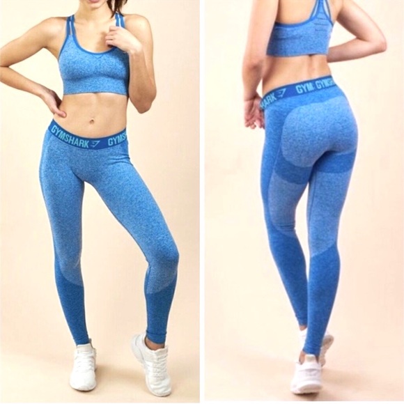 Gymshark Flex Leggings Blueberry SMALL - Picture 2 of 11
